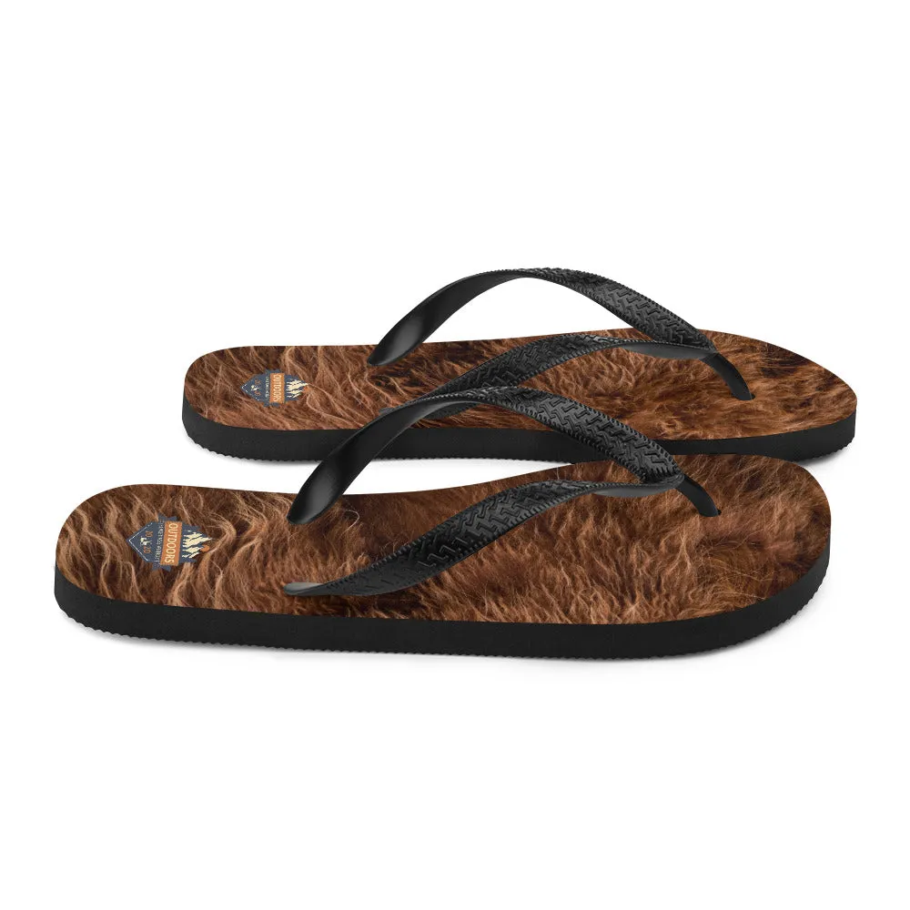 The All-In Bigfoot Flip-Flops (Dark Brown)
