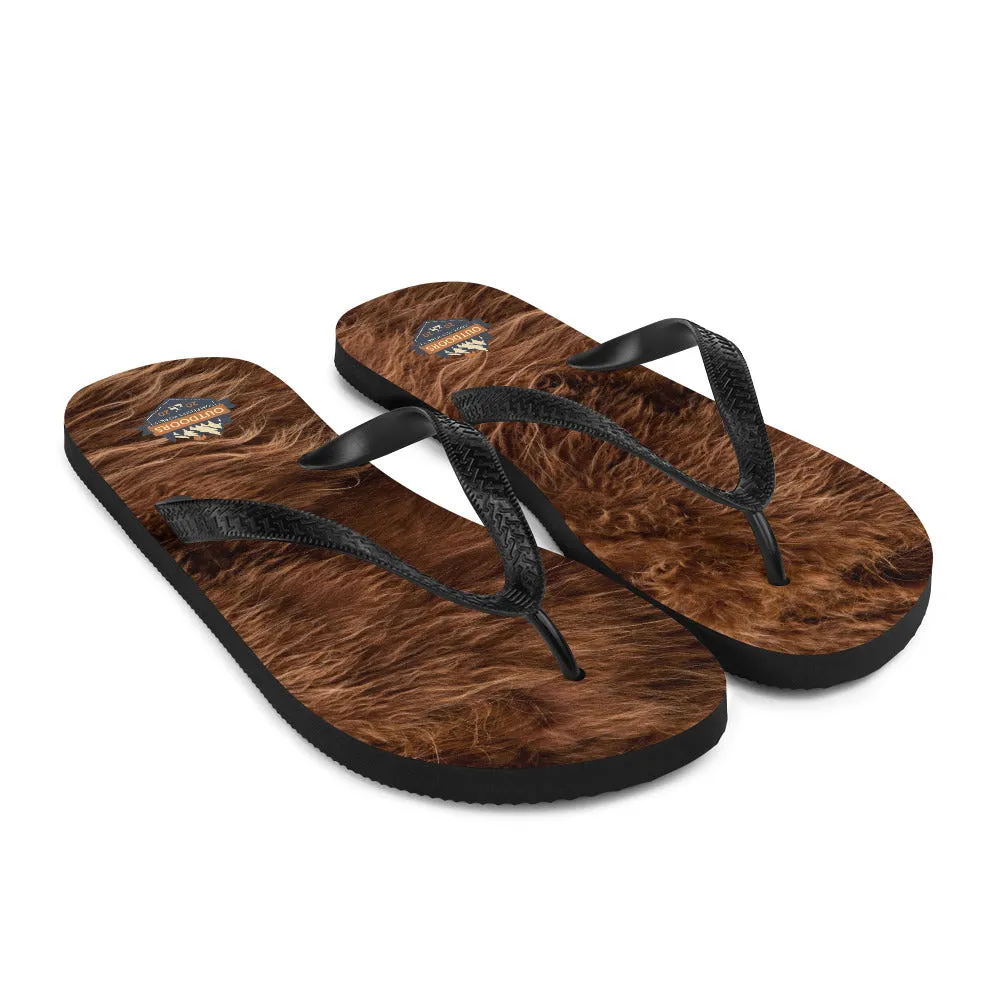 The All-In Bigfoot Flip-Flops (Dark Brown)
