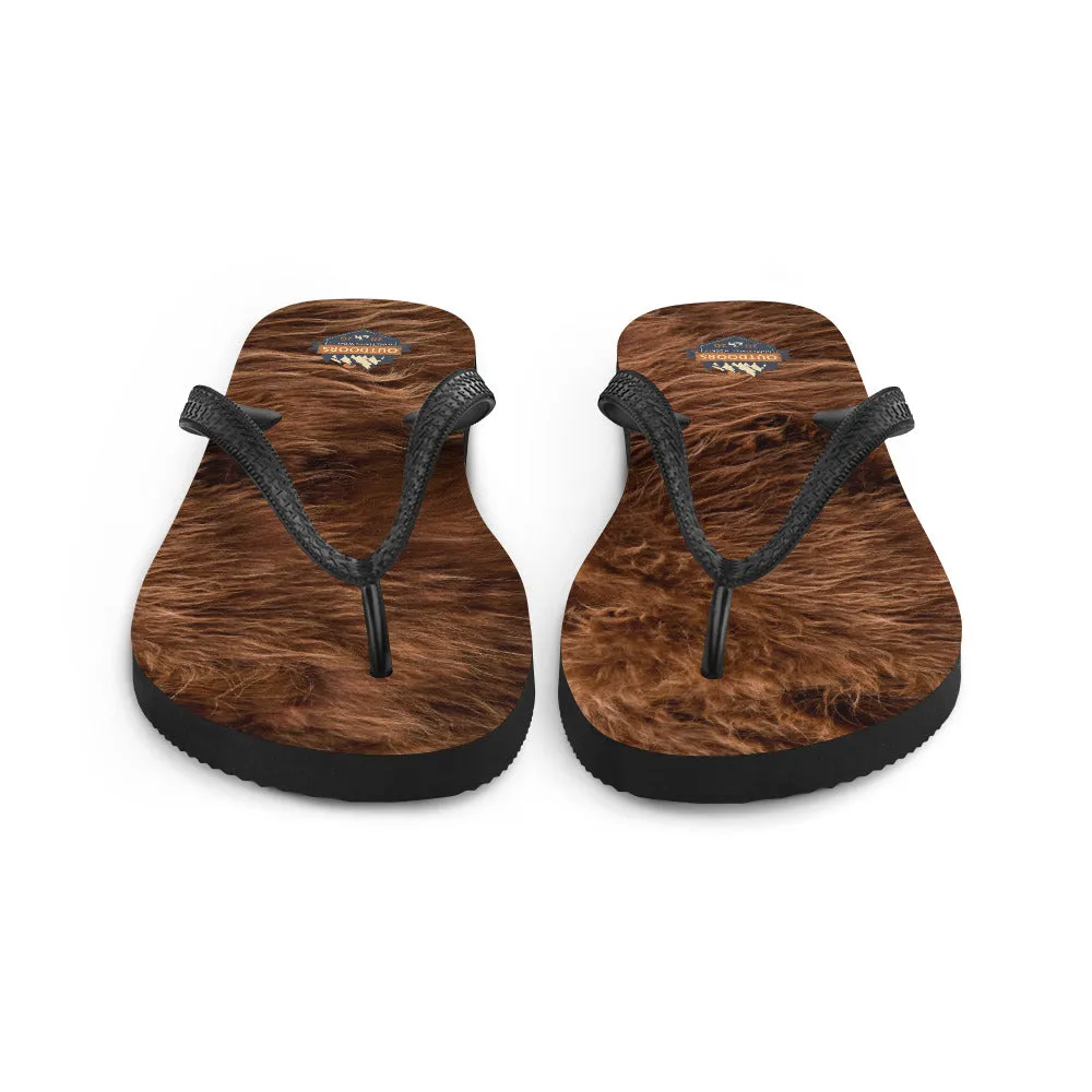 The All-In Bigfoot Flip-Flops (Dark Brown)