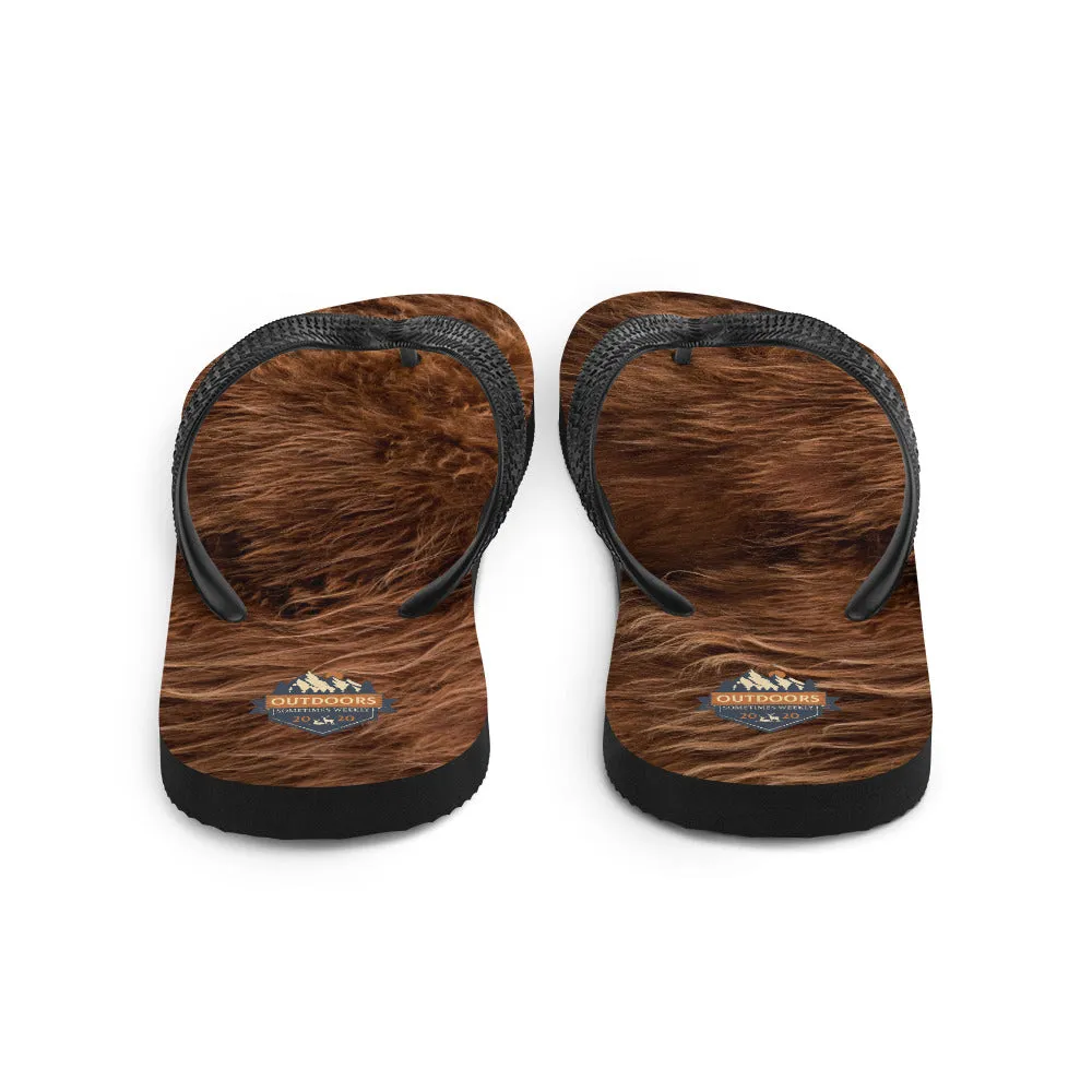 The All-In Bigfoot Flip-Flops (Dark Brown)
