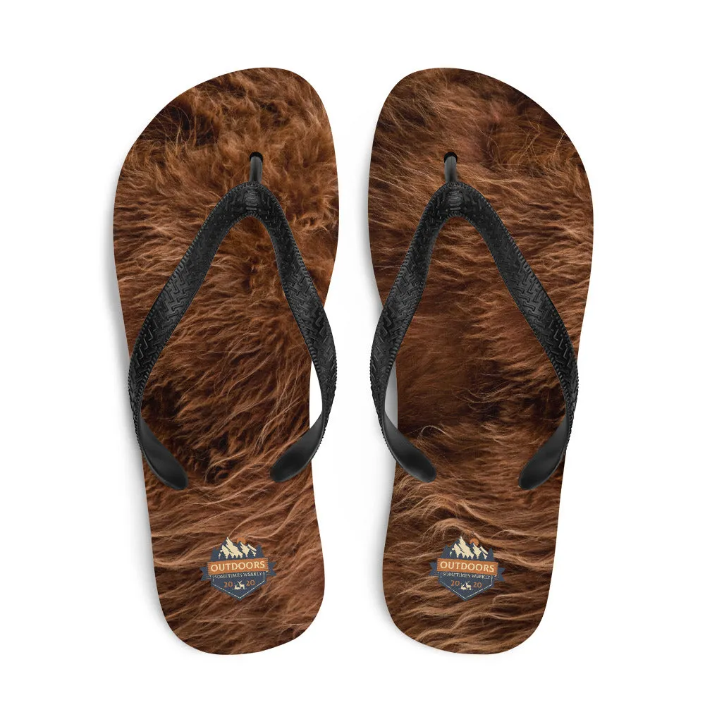 The All-In Bigfoot Flip-Flops (Dark Brown)