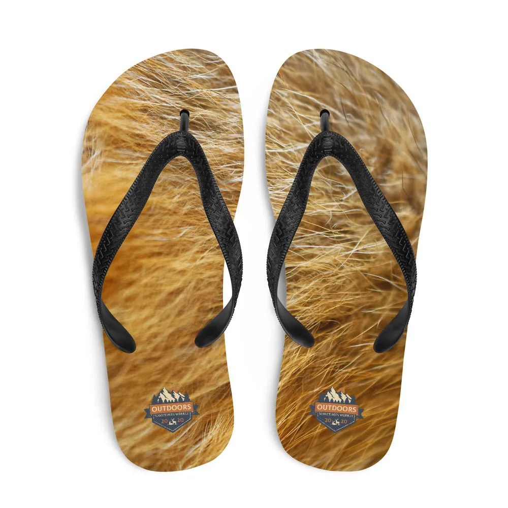 The All-In Bigfoot Flip-Flops (Light Brown)