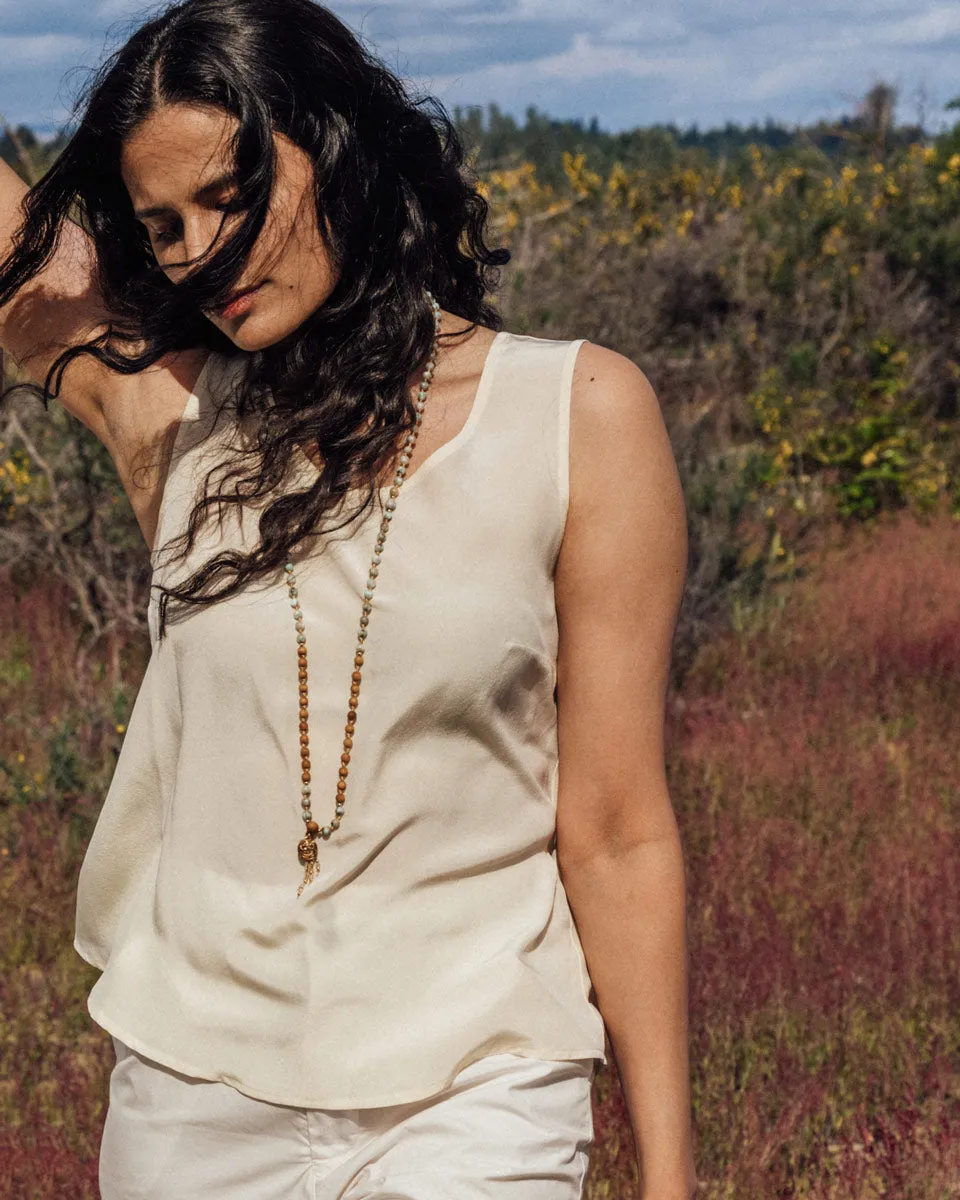 The Taylor Tank Top in Silk Crepe