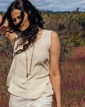 The Taylor Tank Top in Silk Crepe