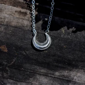 Tiny Crescent Moon Necklace