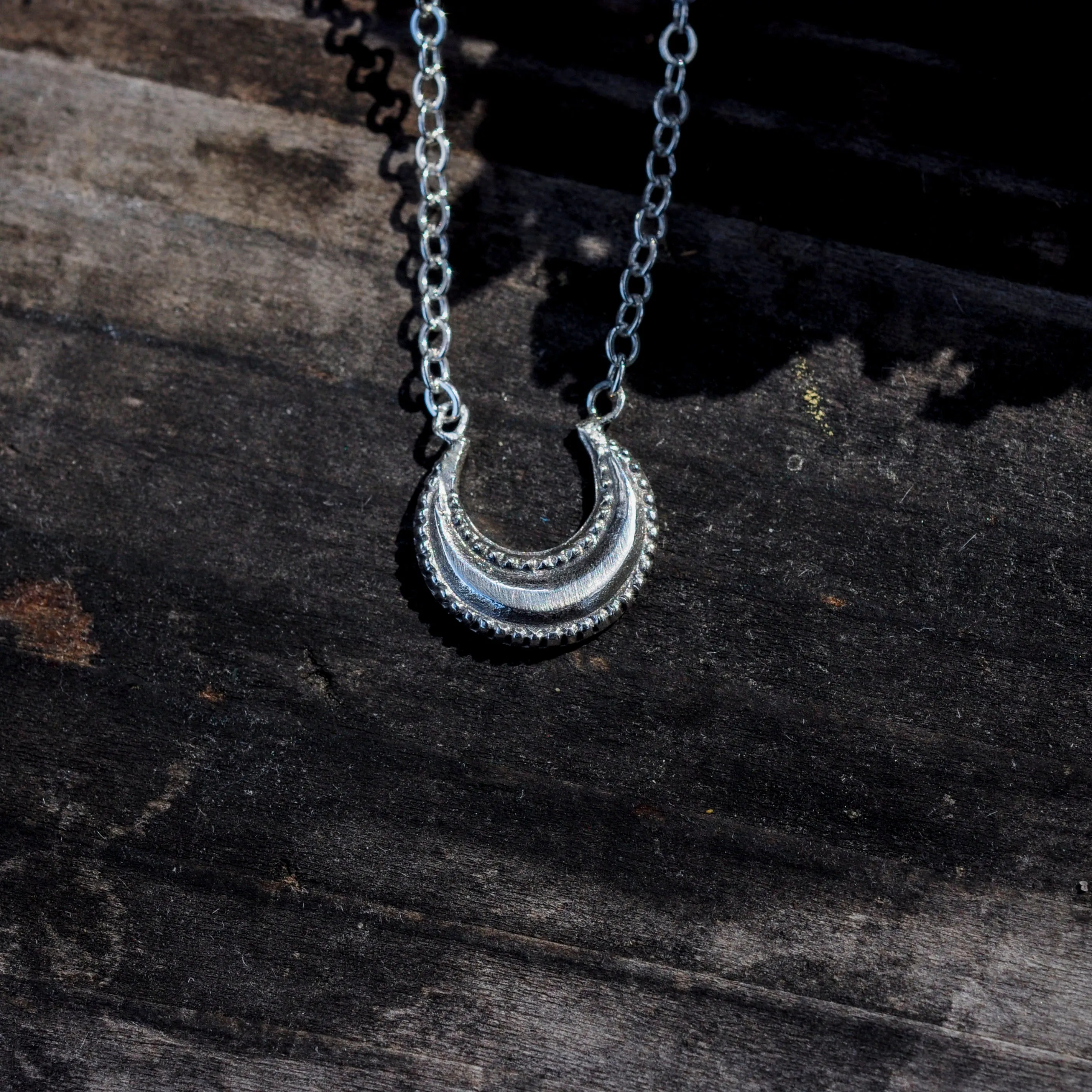 Tiny Crescent Moon Necklace