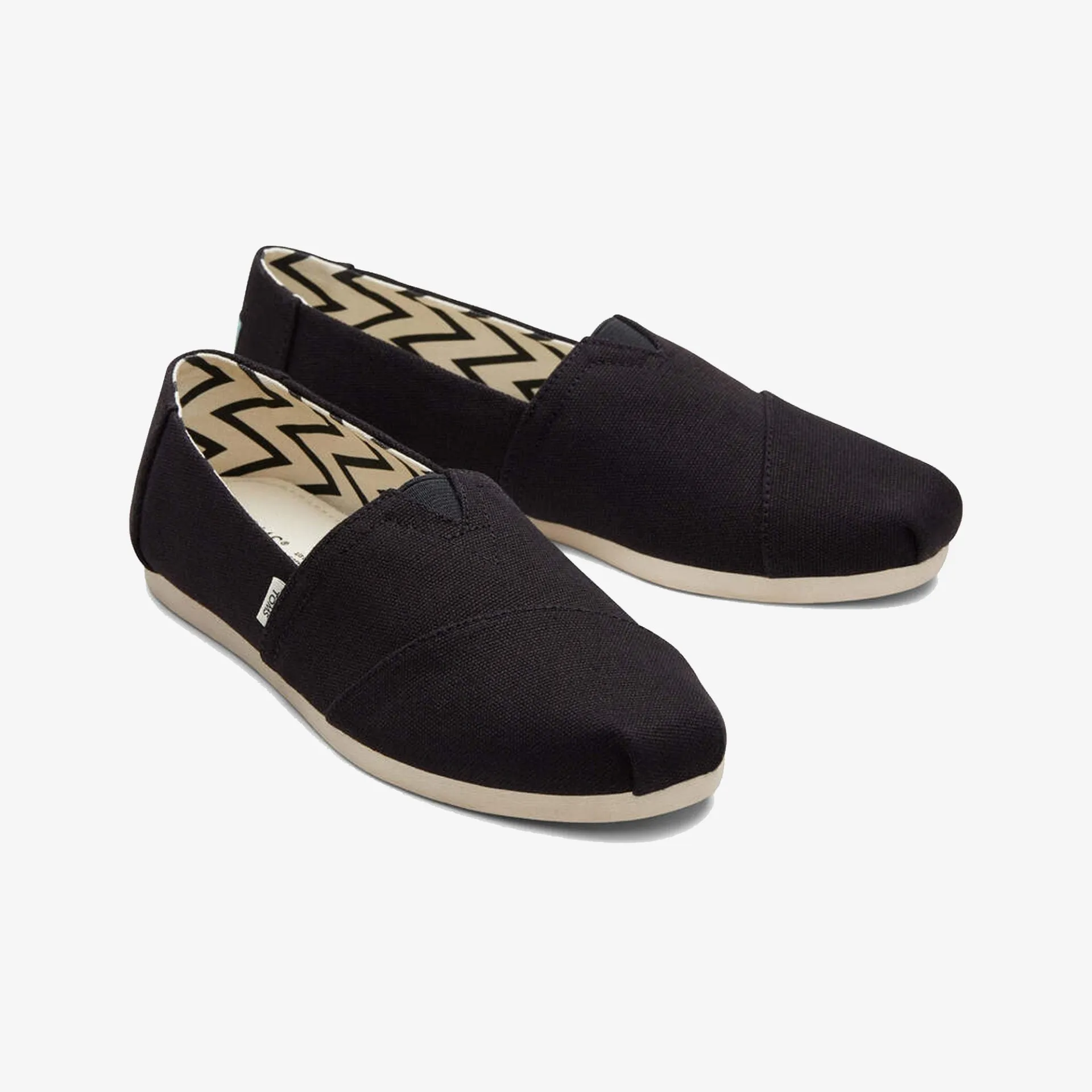 Toms | ALPARGATA RECYCLED COTTON CANVAS  { JET BLACK