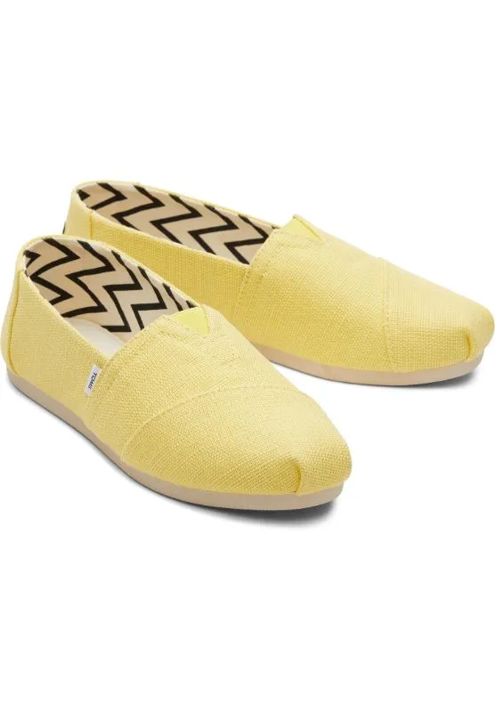 Toms Women Alpargata Sunny Yellow Heritage Canvas