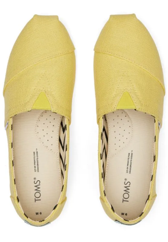 Toms Women Alpargata Sunny Yellow Heritage Canvas