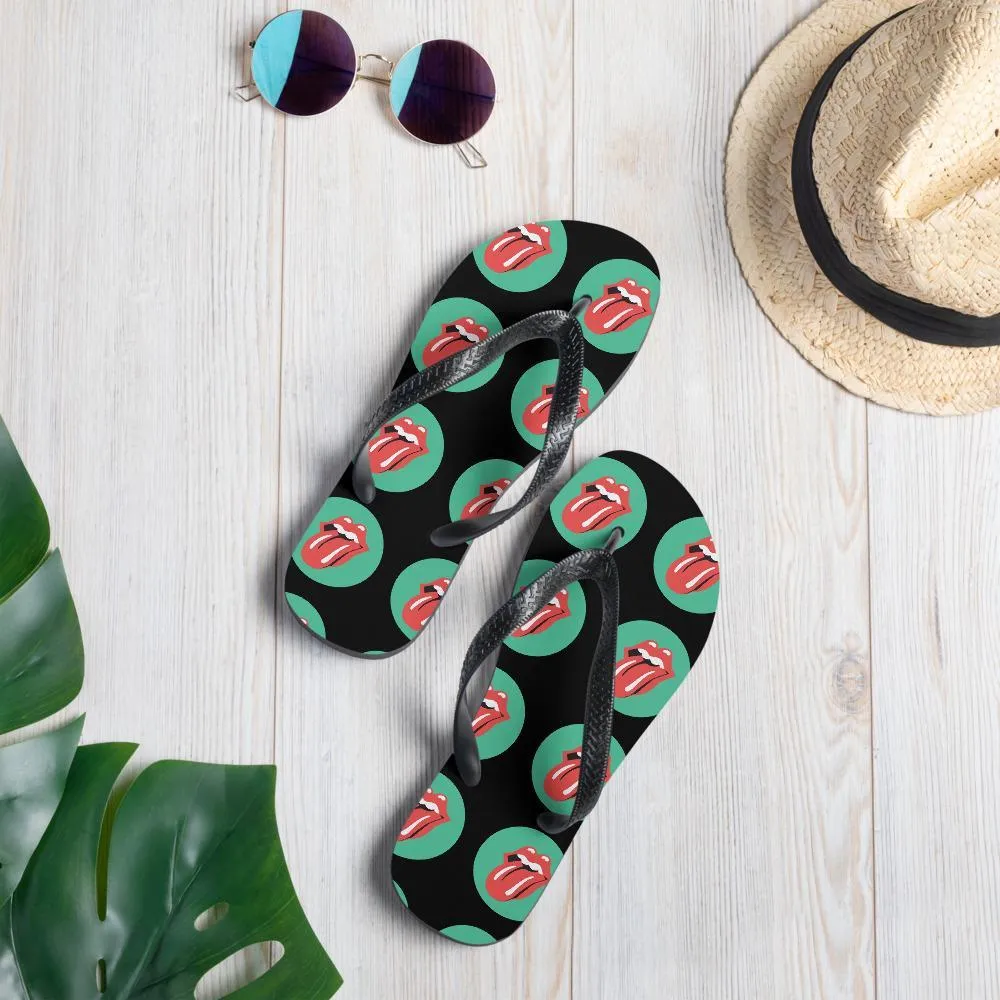 Tongue Out Flip-Flops