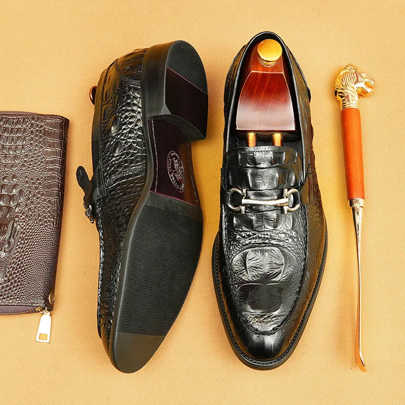 Top Layer Cowhide Men's Leather Shoes Men's Shoes Business Casual Men's Leather Shoes89091