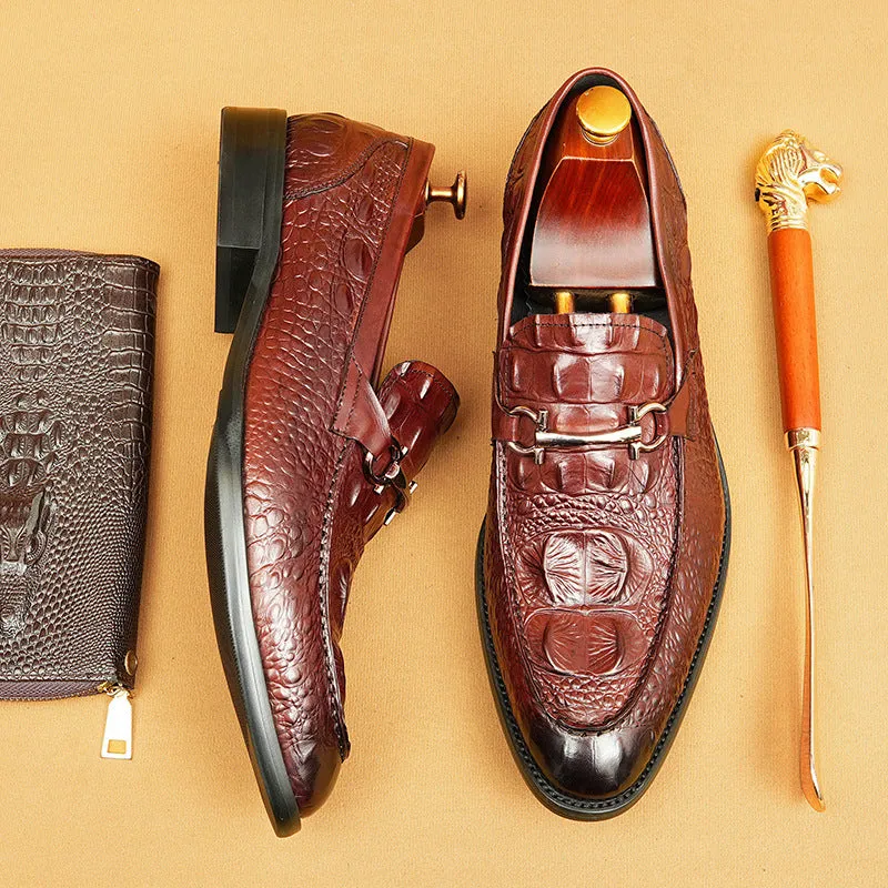 Top Layer Cowhide Men's Leather Shoes Men's Shoes Business Casual Men's Leather Shoes89091