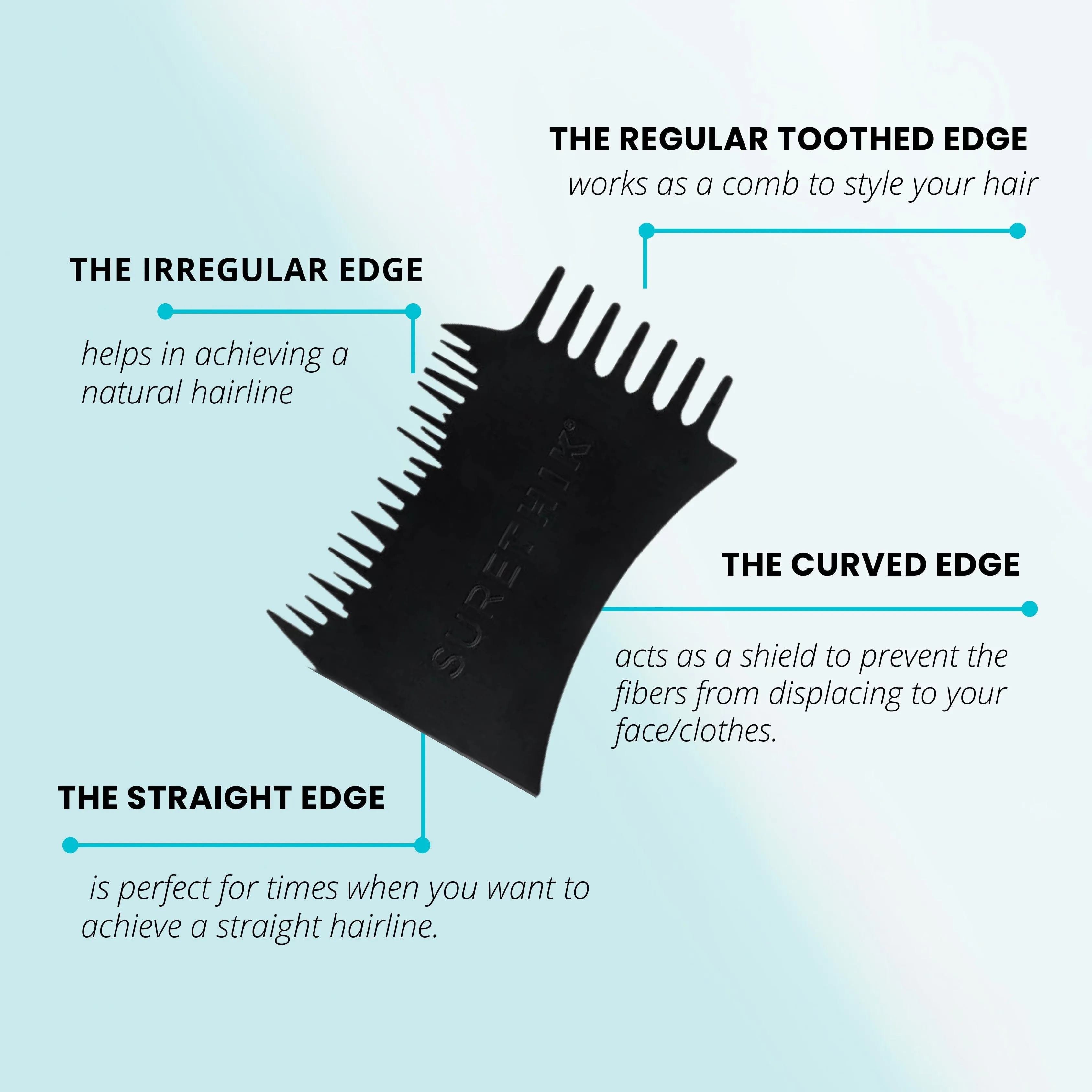 *Twist-On Pump Applicator & Hairline Applicator Comb*