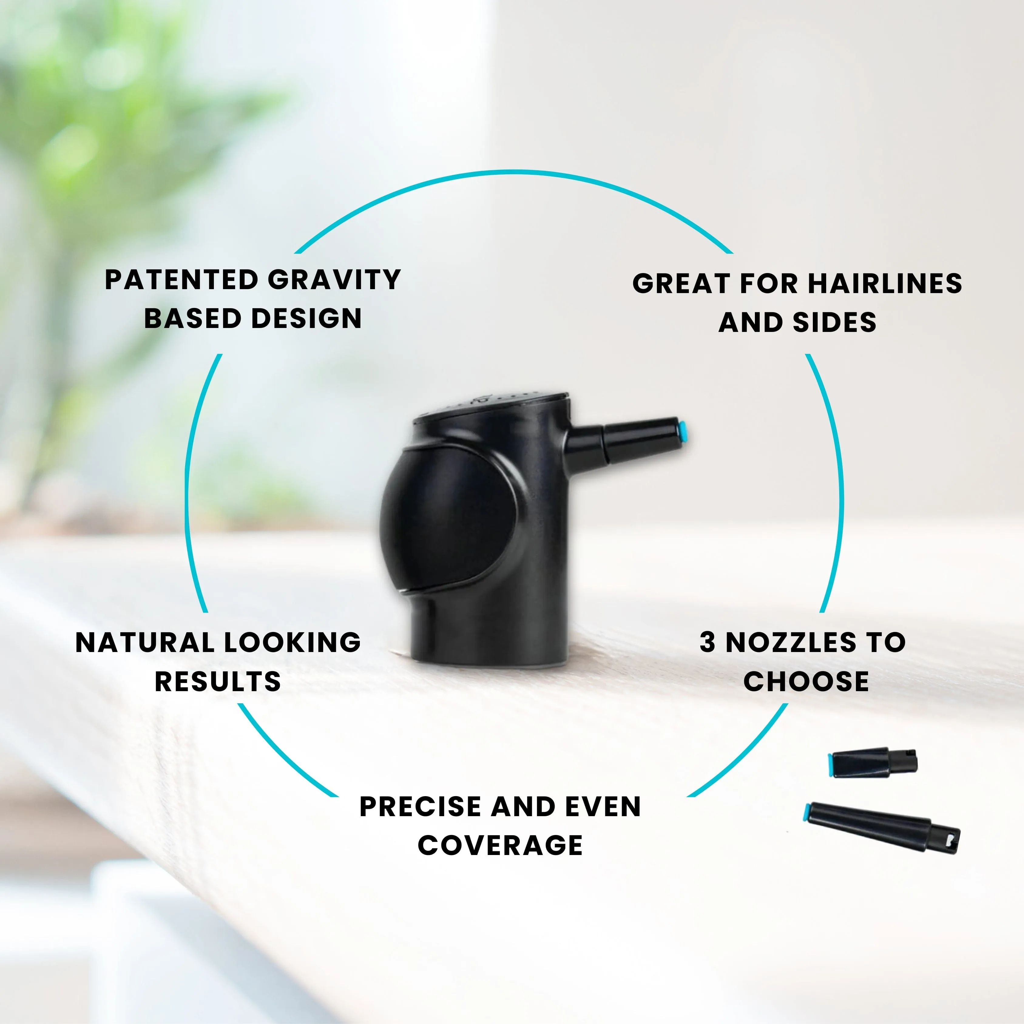 *Twist-On Pump Applicator & Hairline Applicator Comb*
