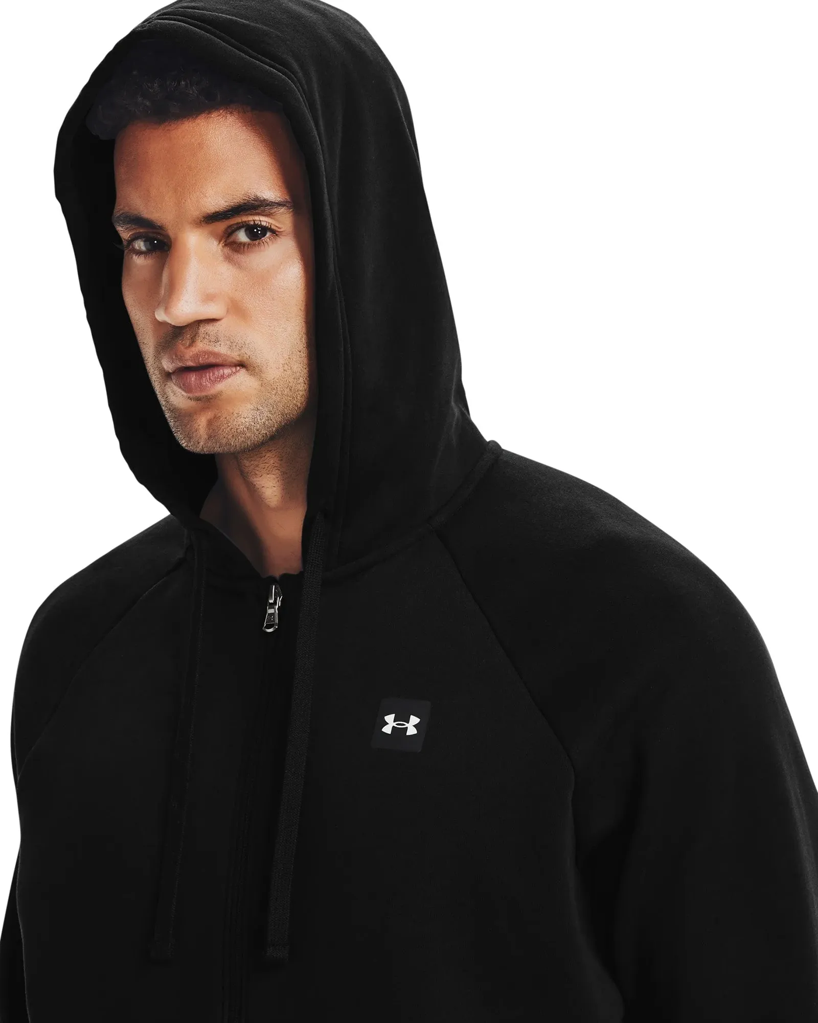 Under Armour Rival Rival Fleece Full Zip Mens Training Hoody - Black