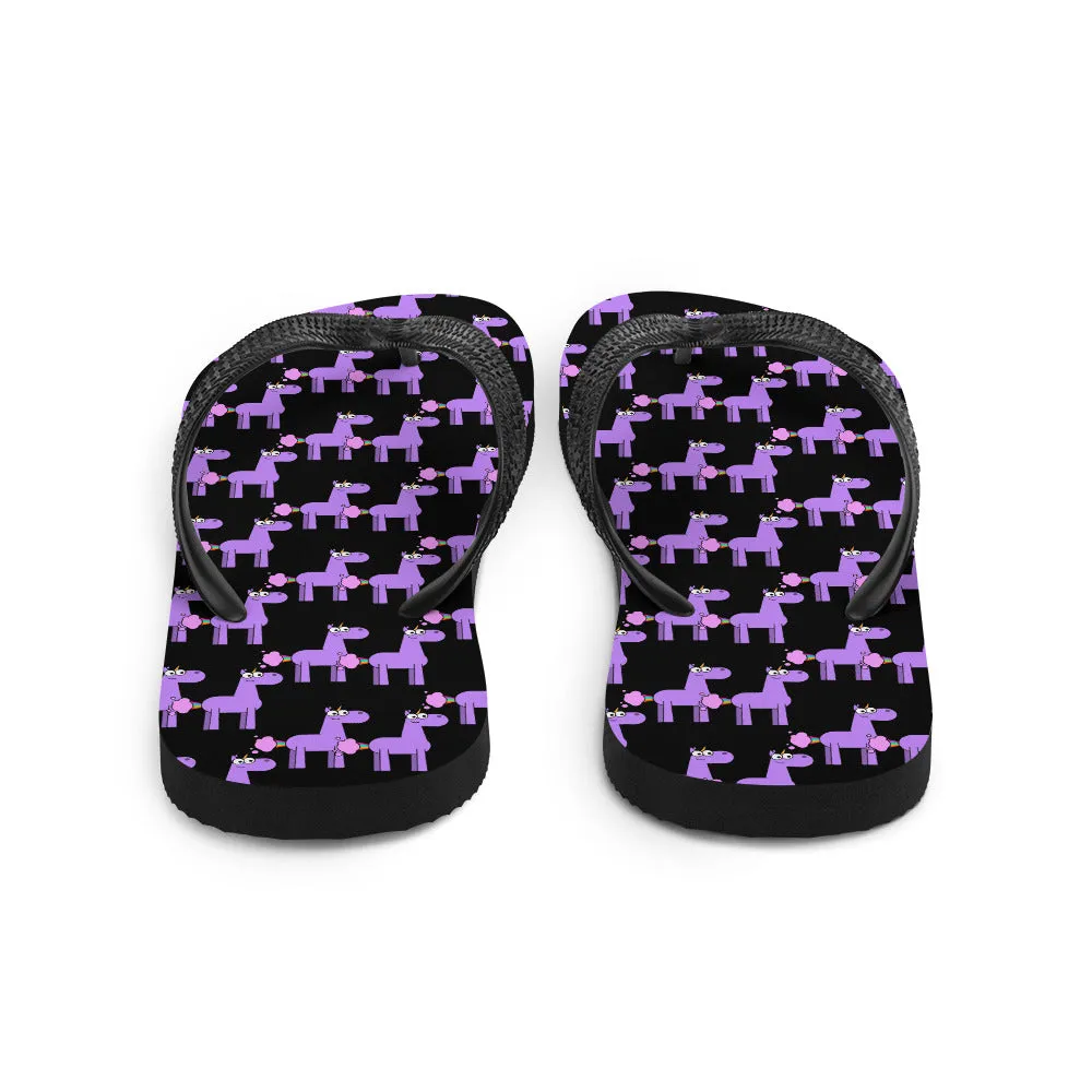 Unicorn Fart Flip-Flops by Be a Unicorn