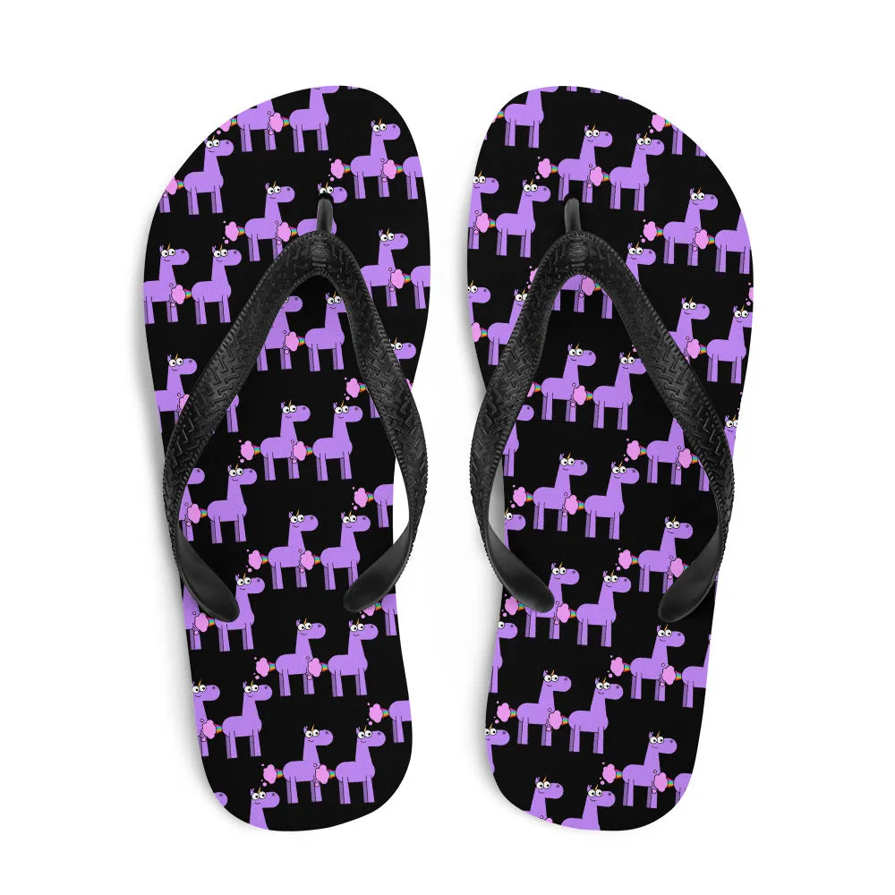 Unicorn Fart Flip-Flops by Be a Unicorn