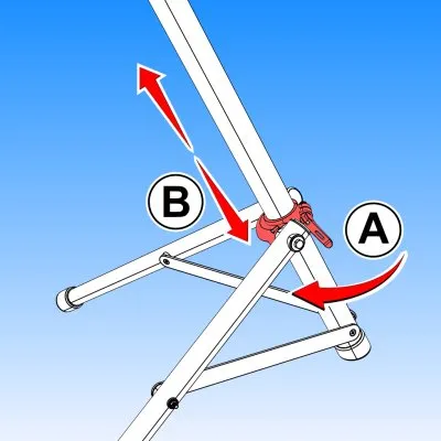 Unior BikeGator Manually Adjustable Repair Stand