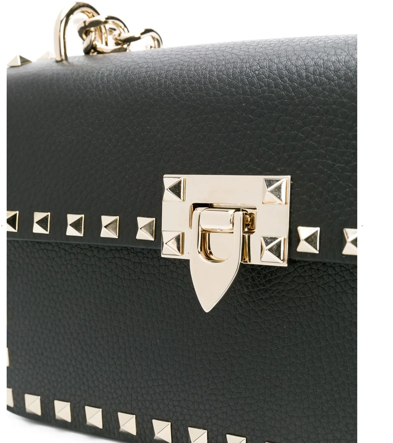Valentino Garavani Rockstud Small Shoulder Bag in Black