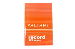 Valiant Stitched Record Book