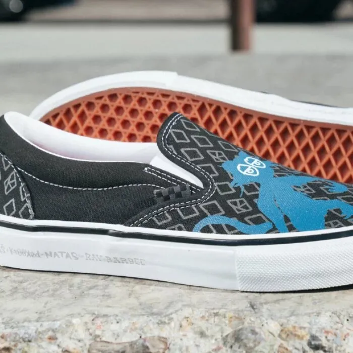 Vans Skate Slip-On Krooked by Natas Shoes Black
