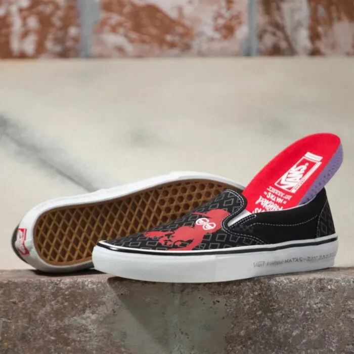 Vans Skate Slip-On Krooked by Natas Shoes Black