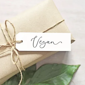 Vegan Food Packaging Rubber Stamp