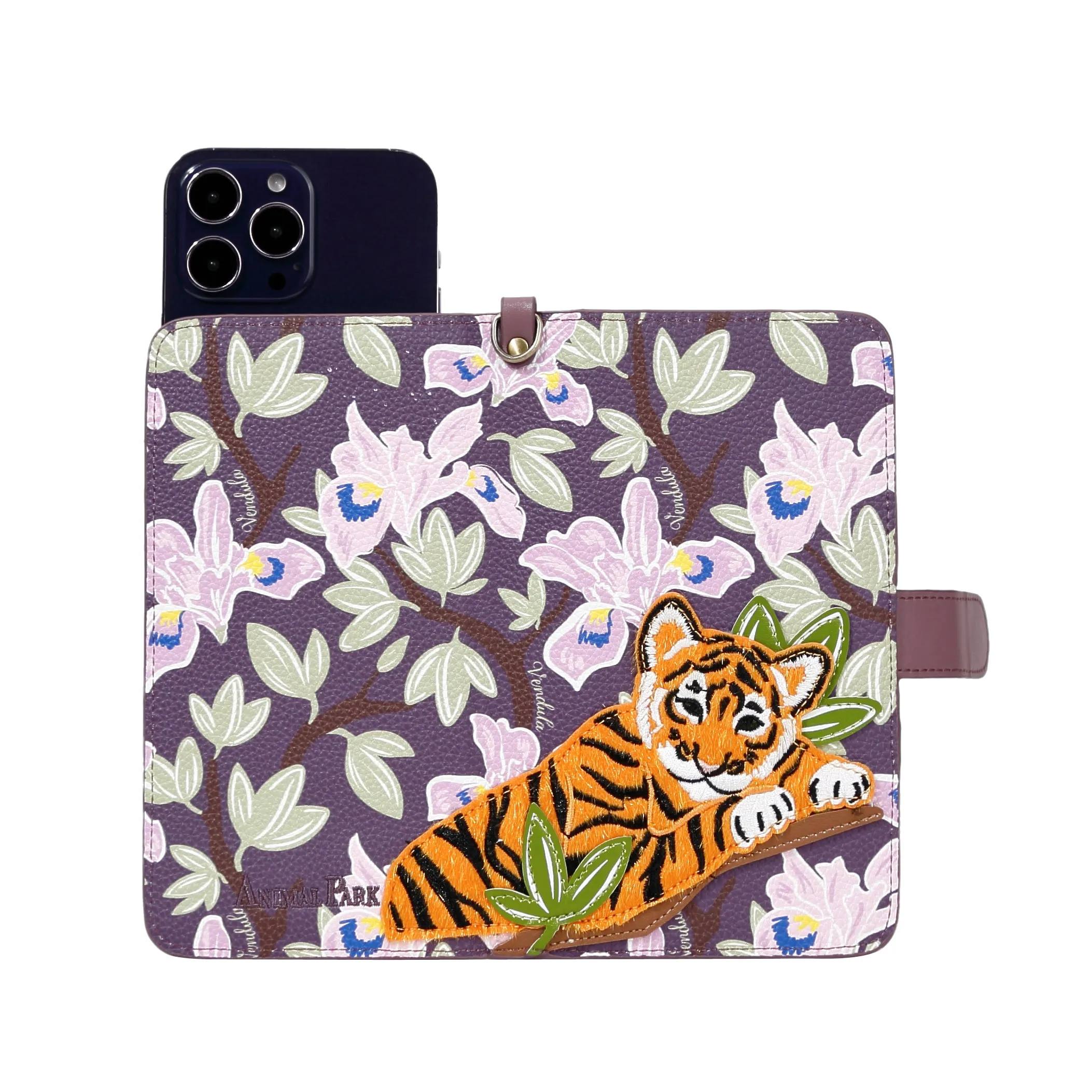 Vendula Animal Park Tiger Universal Flip Phone Case