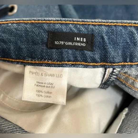 Veronica Beard Ines 10.75&quot; Girlfriend Lace Up High Rise Jeans Size 27 Cropped
