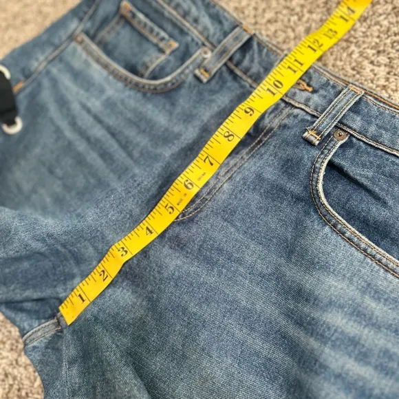 Veronica Beard Ines 10.75&quot; Girlfriend Lace Up High Rise Jeans Size 27 Cropped