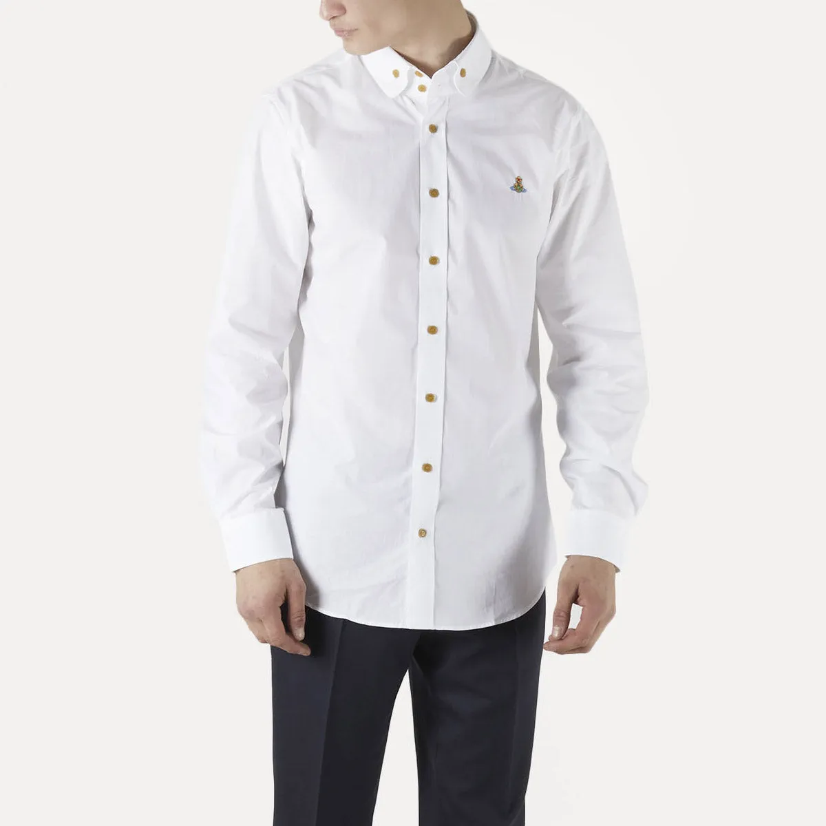 Vivienne Westwood - 2 Button Krall Shirt in White