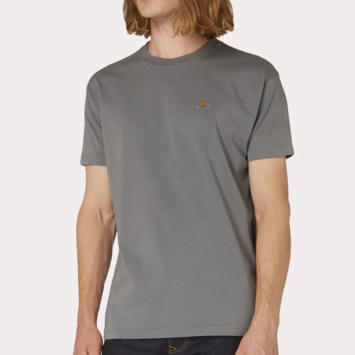 Vivienne Westwood - Multicolour Orb T-Shirt in Grey