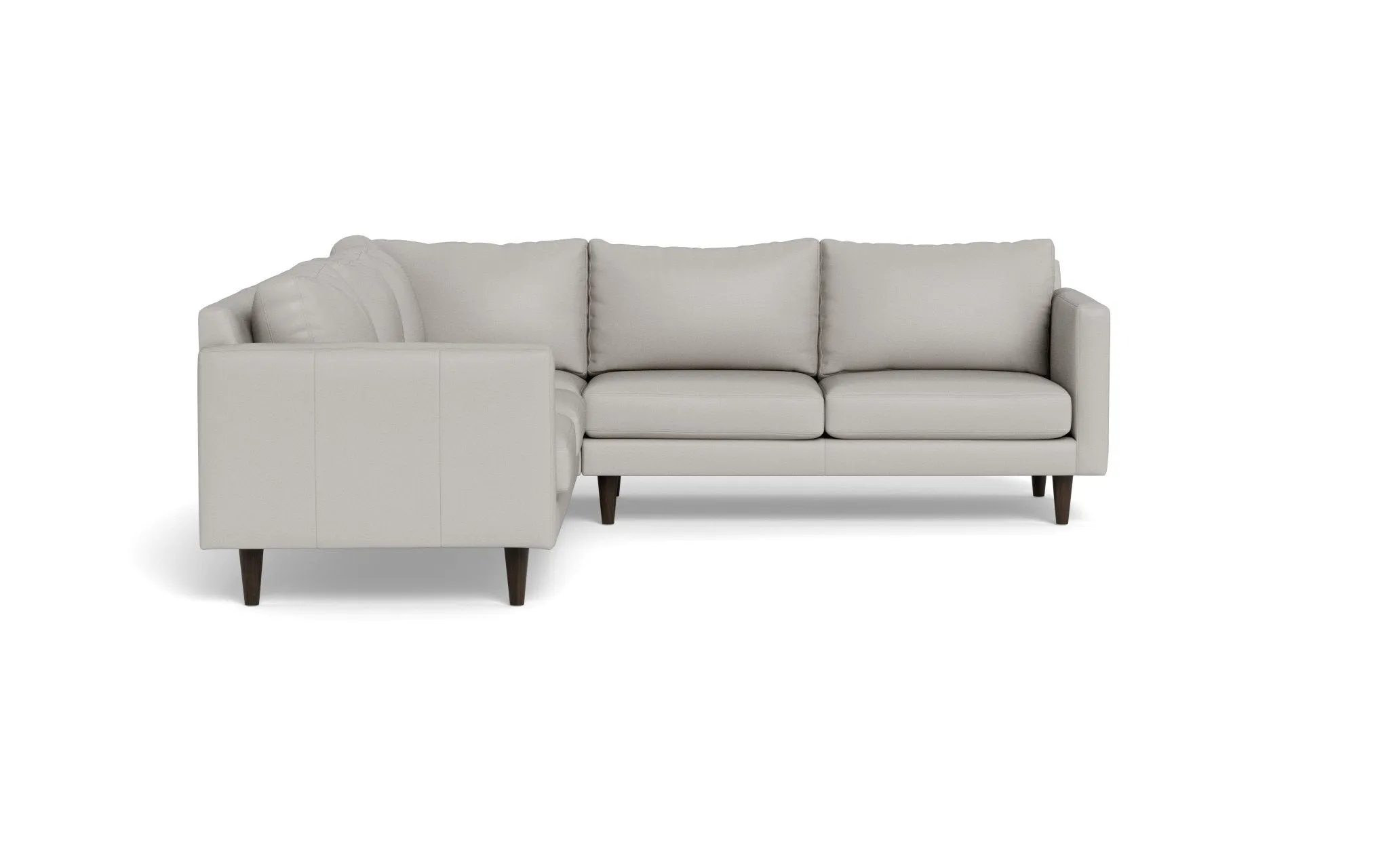 Wallace 102" Leather Untufted Corner Sectional