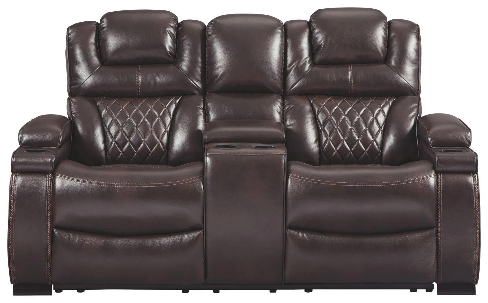 Warnerton - Pwr Rec Loveseat/con/adj Hdrst