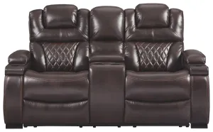 Warnerton - Pwr Rec Loveseat/con/adj Hdrst
