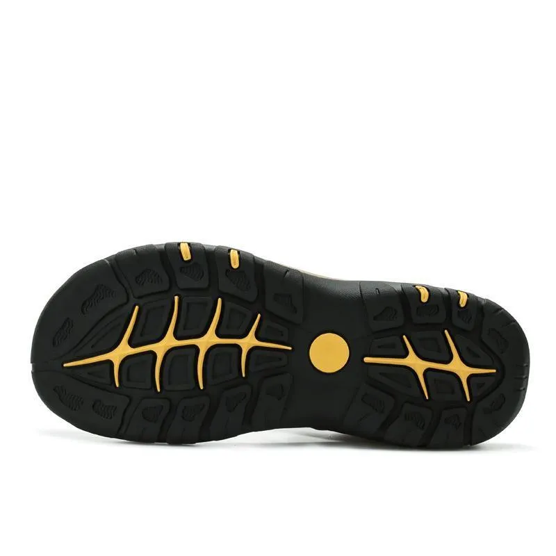 West Louis™ High Quality Genuine Leather Men Sandals