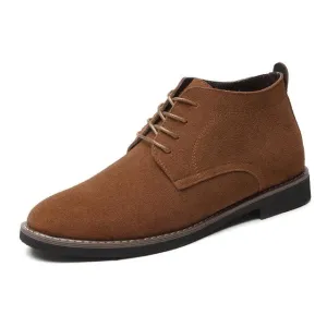 West Louis™ Solid Suede Leather Men Shoes