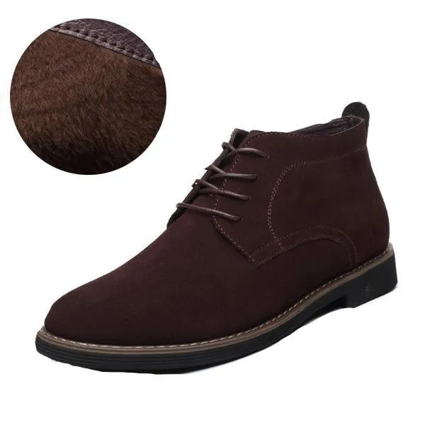 West Louis™ Solid Suede Leather Men Shoes
