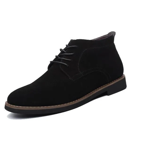 West Louis™ Solid Suede Leather Men Shoes