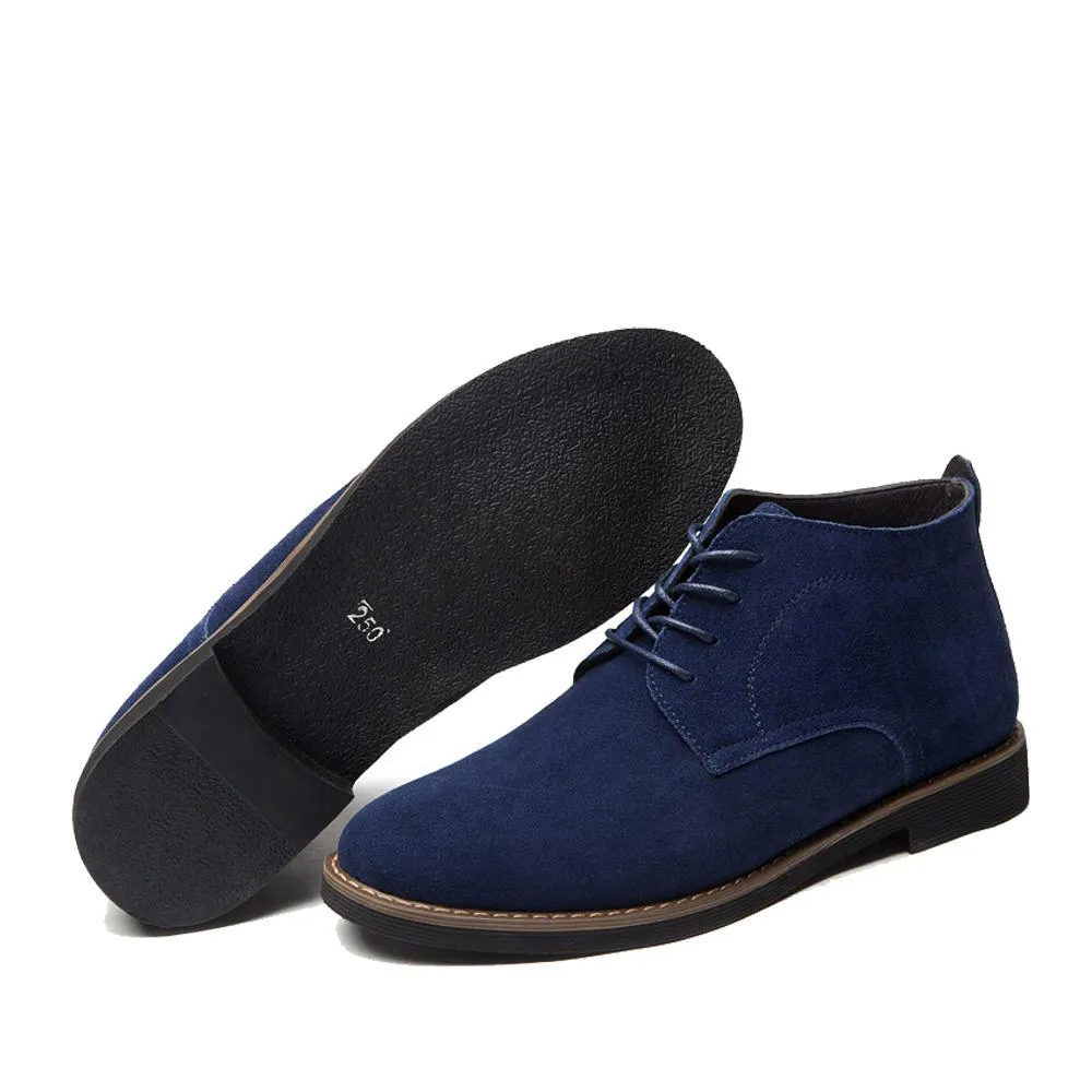 West Louis™ Solid Suede Leather Men Shoes