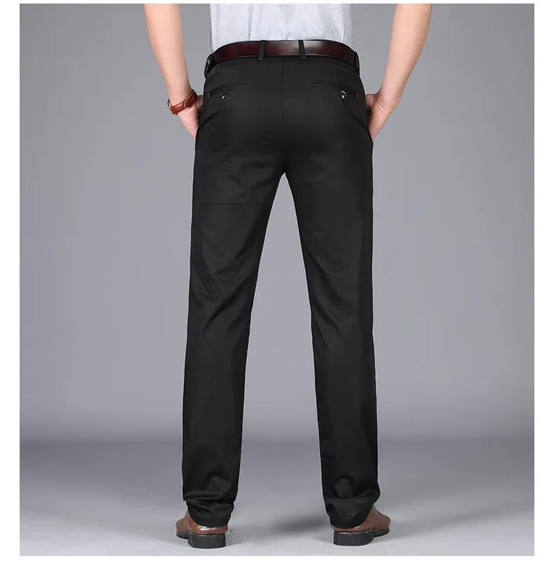 West Louis™ Straight Cotton Business Pants