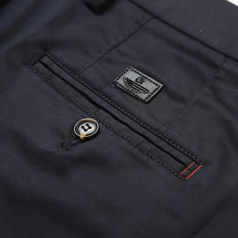 West Louis™ Straight Cotton Business Pants