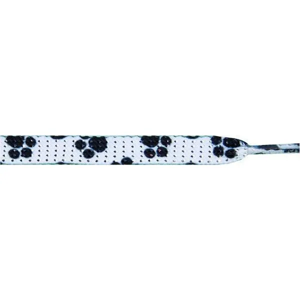 Wholesale Glitter Flat 3/8" - Paw (12 Pair Pack) Shoelaces