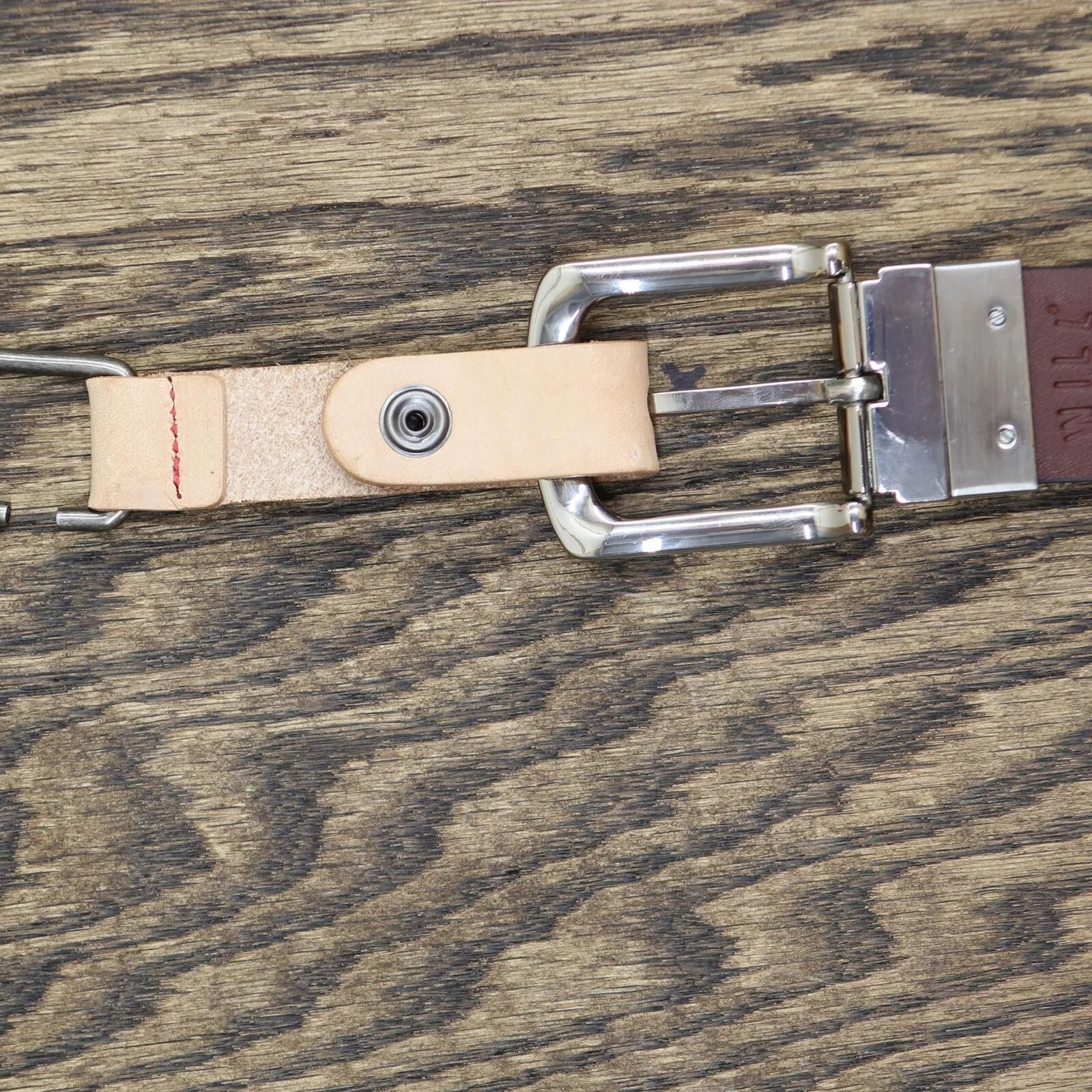 Will Leather Goods Mens Croft Reversible Leather Belt