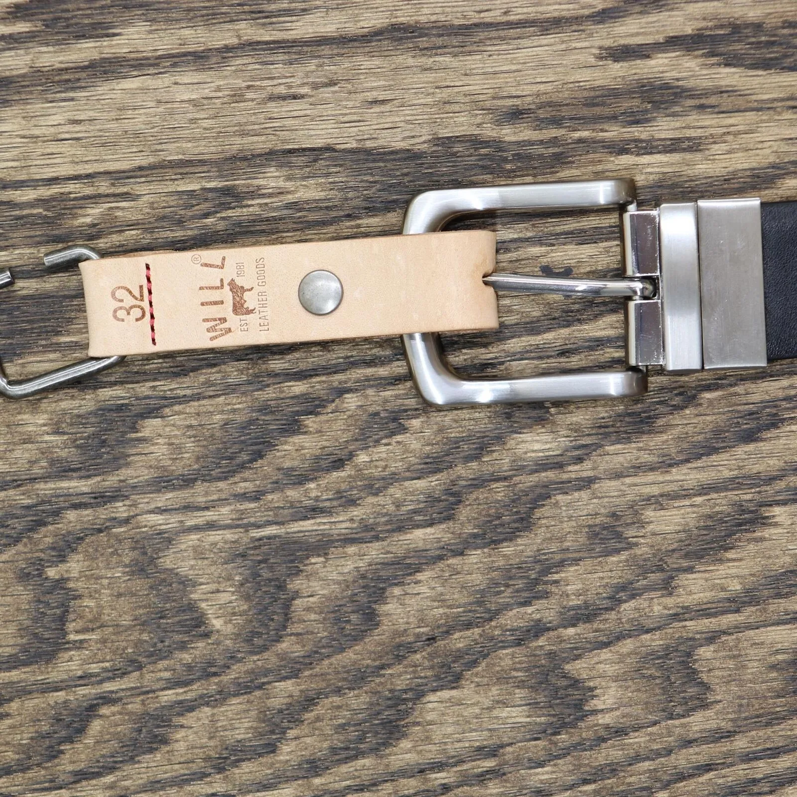 Will Leather Goods Mens Croft Reversible Leather Belt