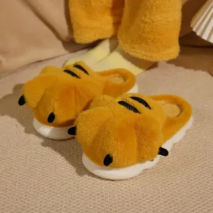 Women Shoes Plush Cotton Slippers 2025 Winter Cute Cartoon Indoor Anti Slip Couple Warm Comfortable Men Slippers Chanclas Mujer