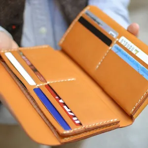 Womens Leather Pattern Leather Clutch Wallet Pattern Flip Long Wallet Leather Craft Pattern Leather Templates