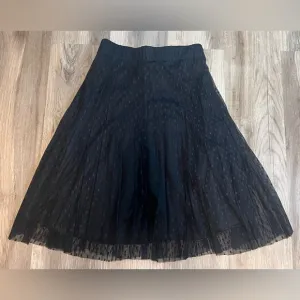 Women's Orly Paris Black Spotted Tulle Skirt - France size 36