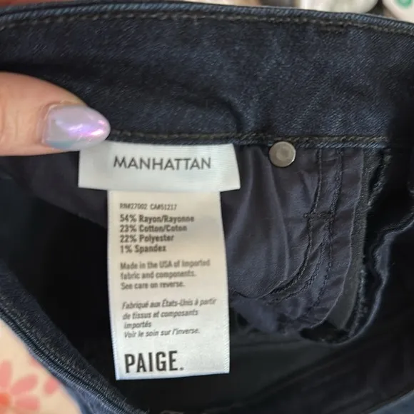 Women’s Paige Manhattan Boot Cut Jean in color Cinema size 28