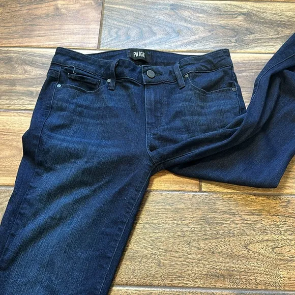 Women’s Paige Manhattan Boot Cut Jean in color Cinema size 28